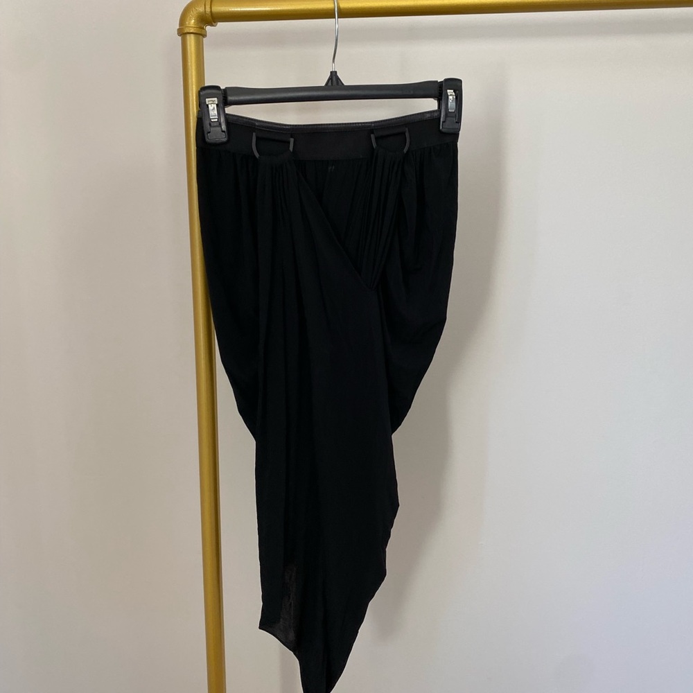 Alexander Wang Vintage Draped Skirt Leather Trim #Lux-B